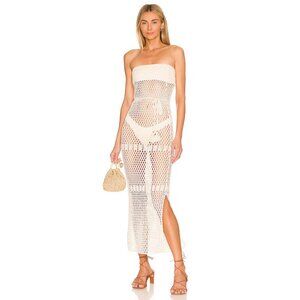 Flook The Label Lillie Dress in Ivory Beach Cover Up